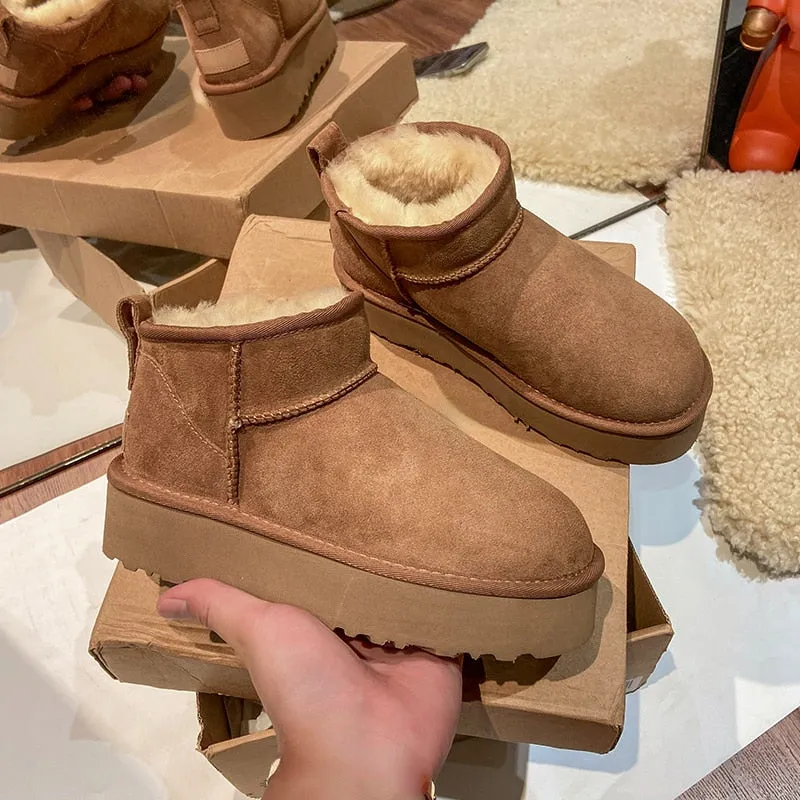 Mini Platform Snow Boots