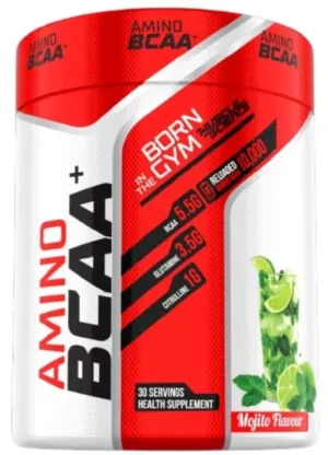 Muscle Science Amino BCAA Intra Workout/Post Workout, 5.5 Gm Micronized Vegan BCAA, 3.5 Gm Glutamine, 1Gm Citrulline & 585 mg Electrolytes, Muscle Recovery & Growth | FREE STEEL SHAKER (MOJITO MARGARITA)