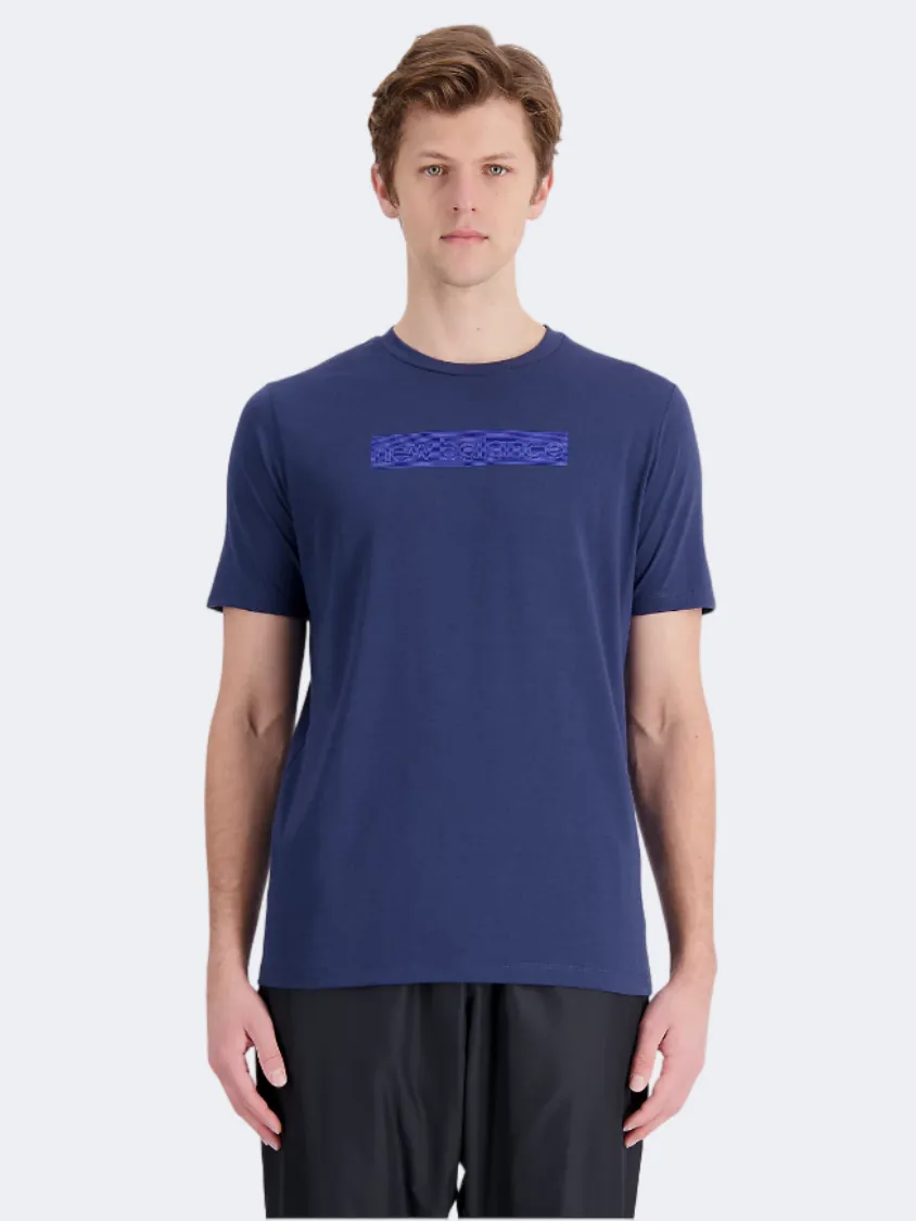 New Balance Tenacity Heatertech Graph Men Performanc T-Shirt Navy