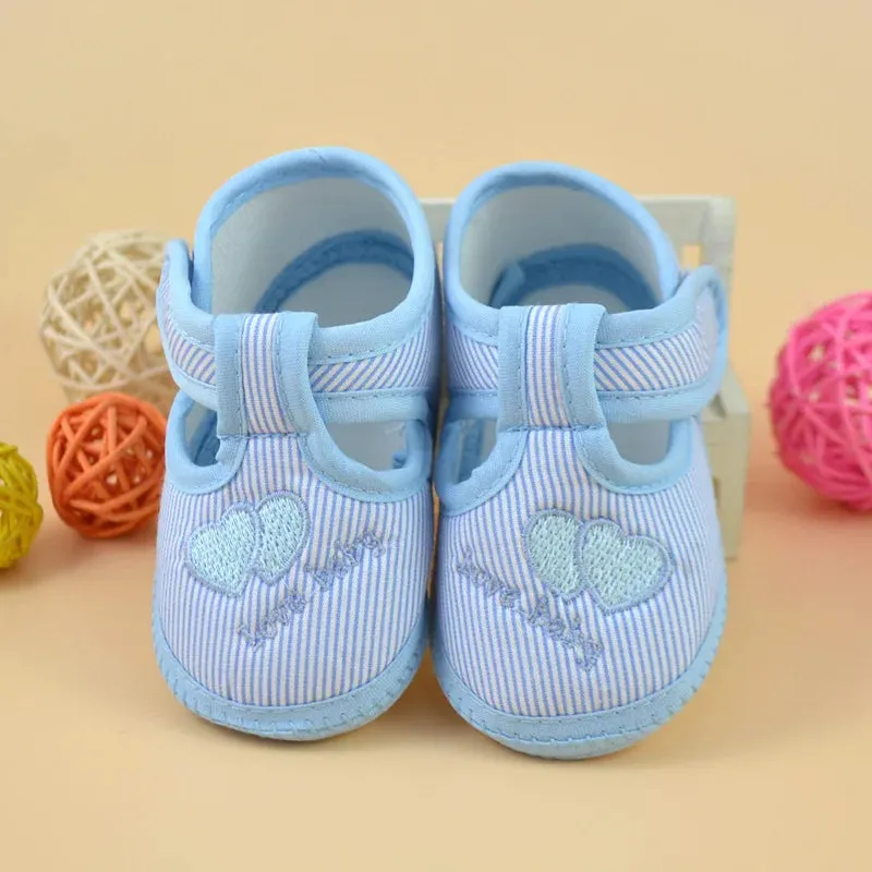 Newborn Baby Girl Soft Sole Crib Toddler Shoes Canvas Sneaker Toddler Zapatos Baby Boy Shoes Sneakers Canvas Sneaker