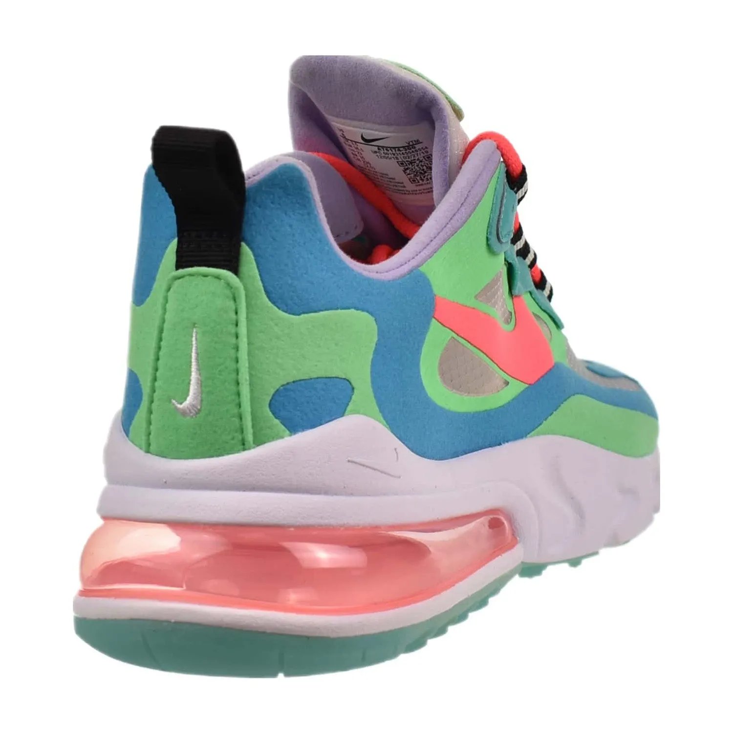 Nike Air Max 270 React "Psychedelic Movement" Women's Shoes Electro Green-Blue