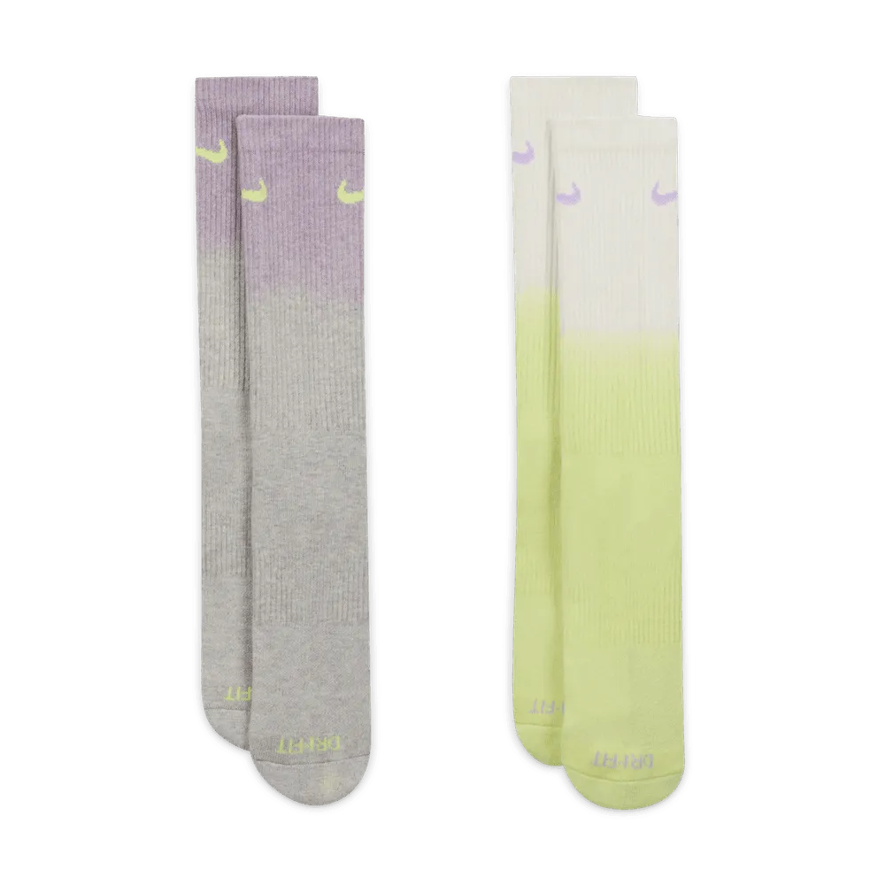 NIKE EVERYDAY PLUS OMBRE PLUSH SOCKS ( 2 PAIR)