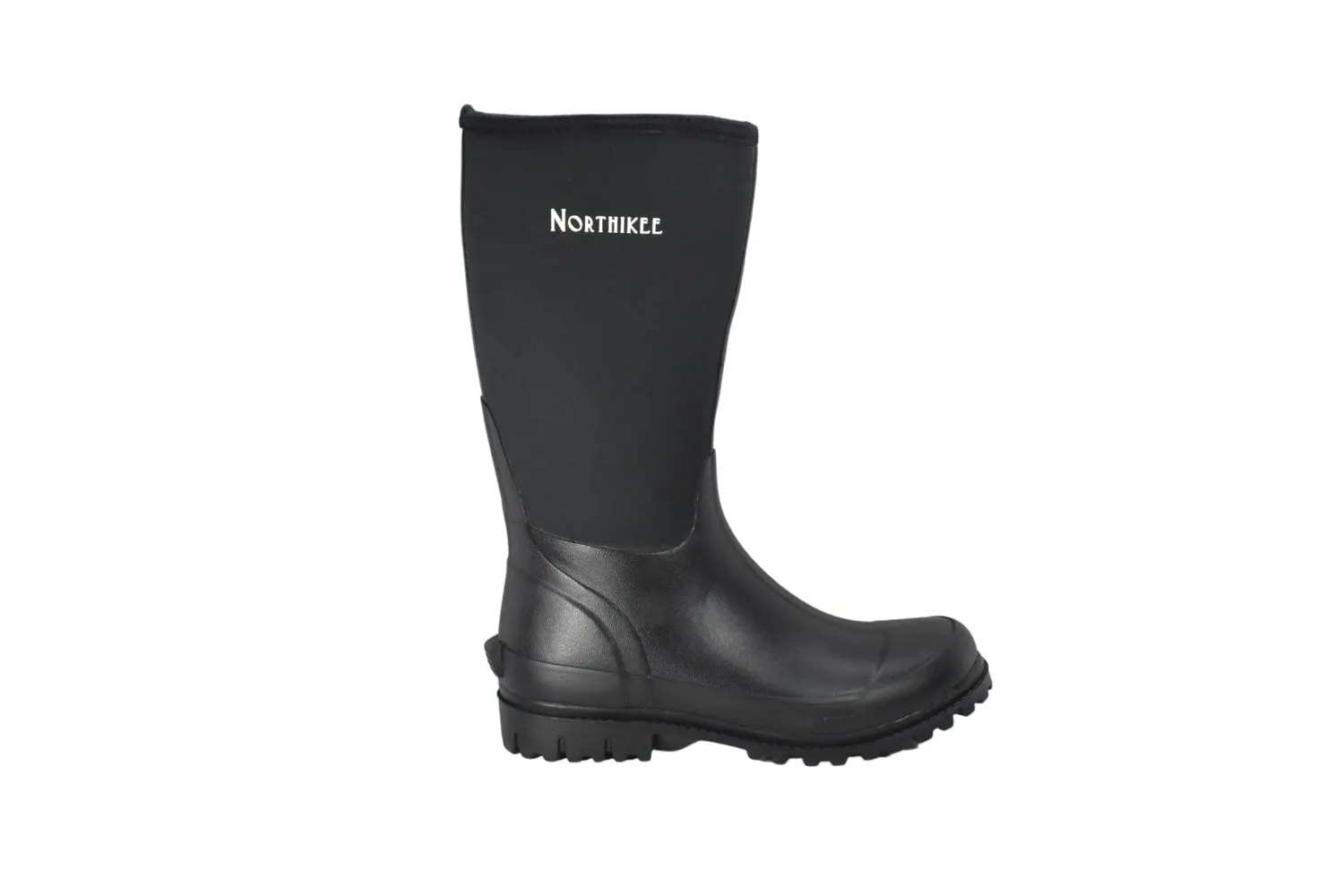 Northikee Mens 14in Lightweight Black Neoprene Work Boots