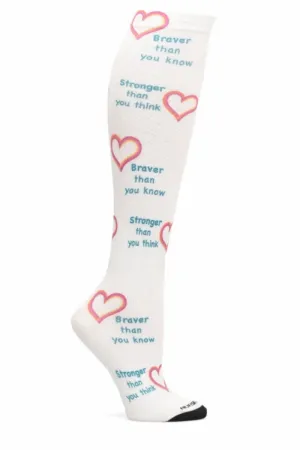 NurseMates Women's 360° Compression Socks | Stronger/Braver