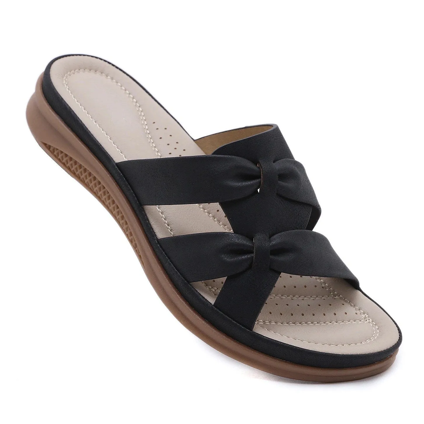 OCW Best Walking Orthopedic Sandals Bowknot Versatile Leisure Women Summer Footwear