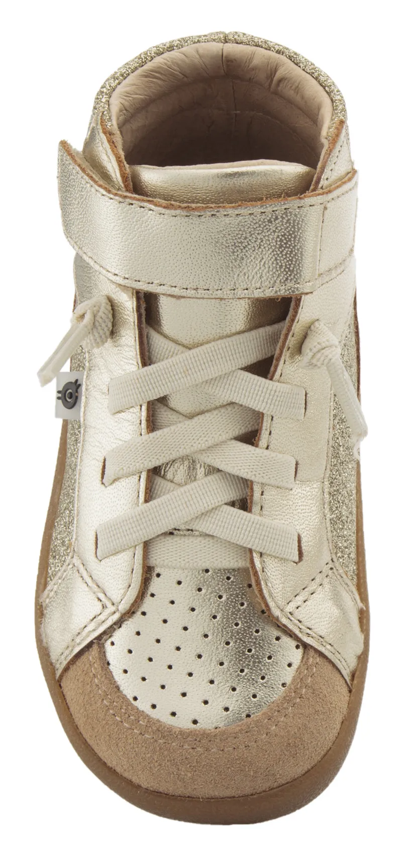 Old Soles Girl's & Boy's 5061 Sprite High Top Leather Sneakers - Gold/Glam Gold/Natural Suede