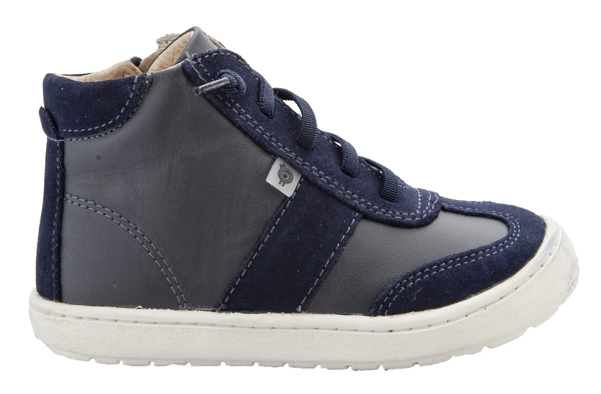 Old Soles Girl's & Boy's 9001 Travel High Top Leather Sneakers - Navy/Navy Suede