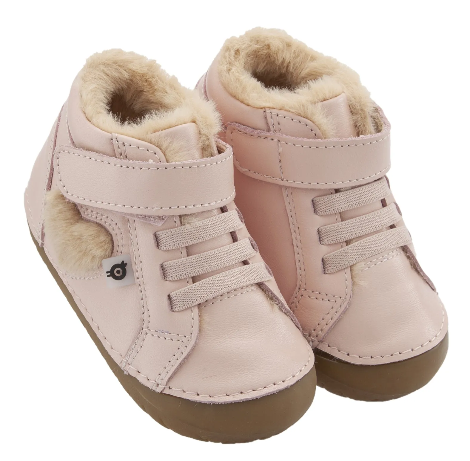 Old Soles With Love Pave Heart Sneaker Booties - Powder Pink