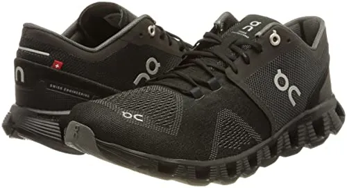 ON Cloud Womens CloudX Running Shoes Black Asphalt