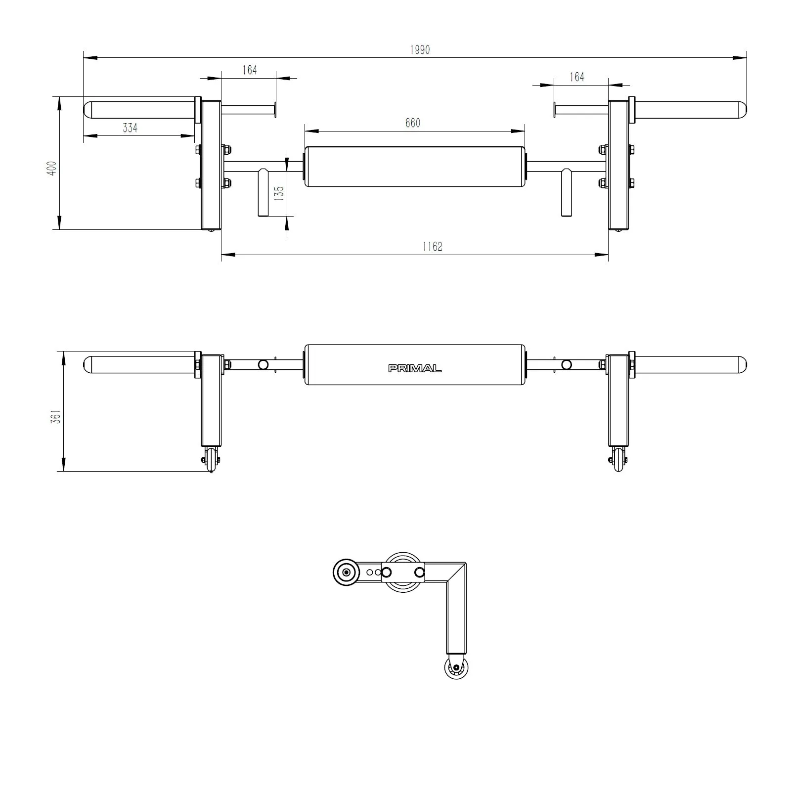 Primal Pro Series GLS Hip Thrust Bar