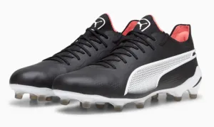 Puma King Ultimate FG - Black/White/Fire Orchid