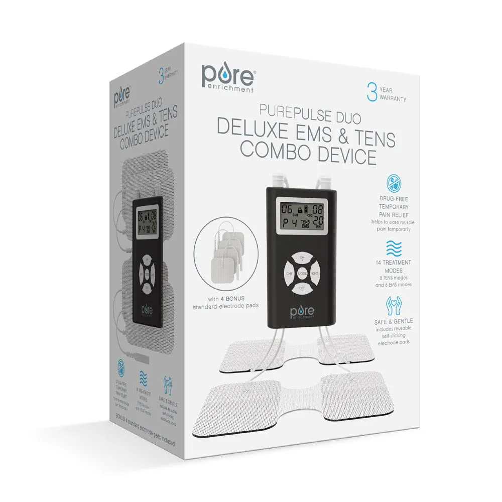 PurePulse™ Duo TENS and EMS Combo Muscle Stimulator