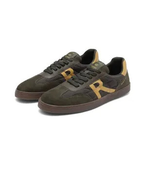 Rare Rabbit Men Atlas Olive Lace-Up Shoes