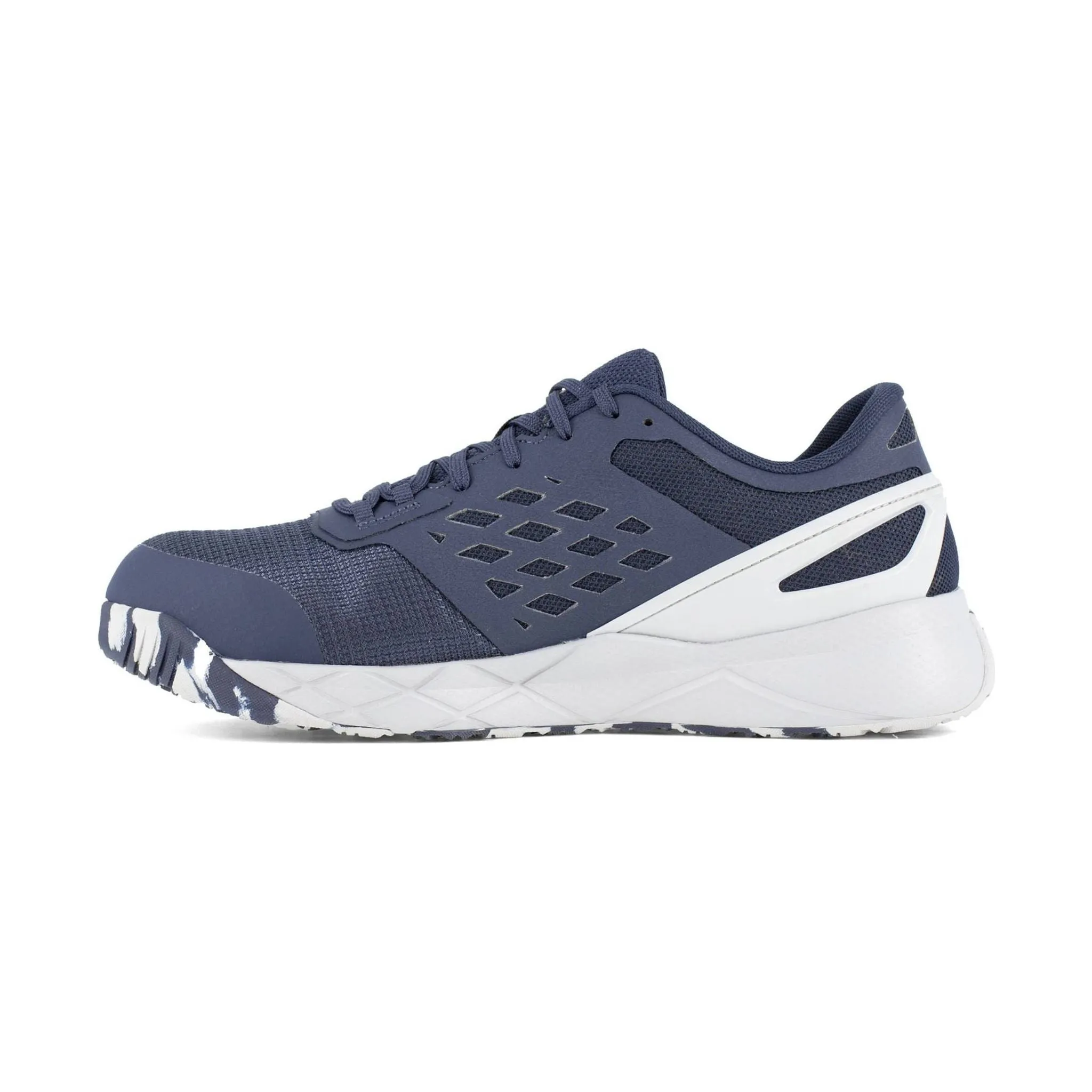 Reebok Work Men's Nanoflex TR Athletic Composite Toe Work Shoes - Navy/Grey