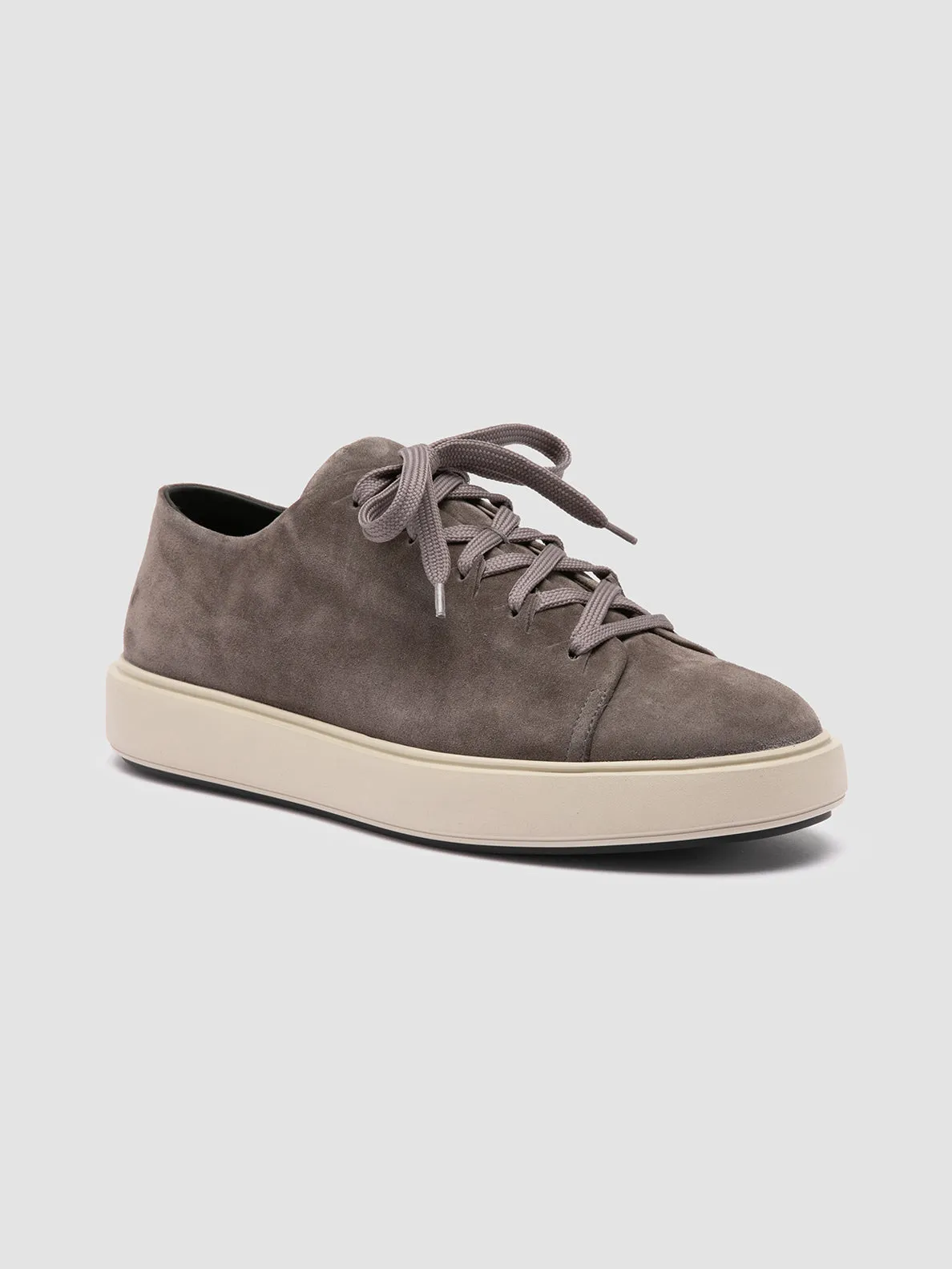 REMASTER 001 - Grey Suede Low Top Sneakers