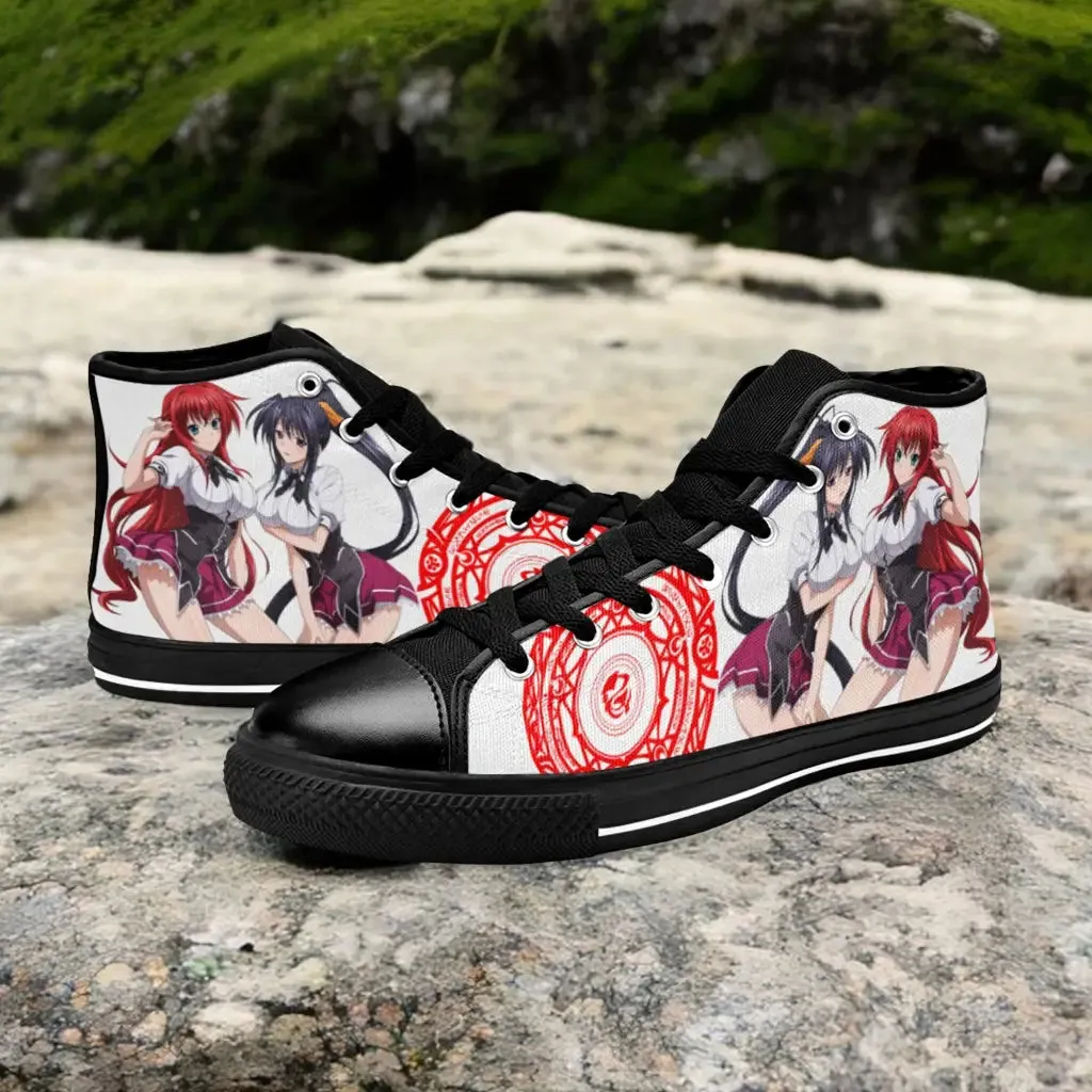 Rias Gremory Akeno Himejima High School DxD Shoes High Top Sneakers for Kids and Adults