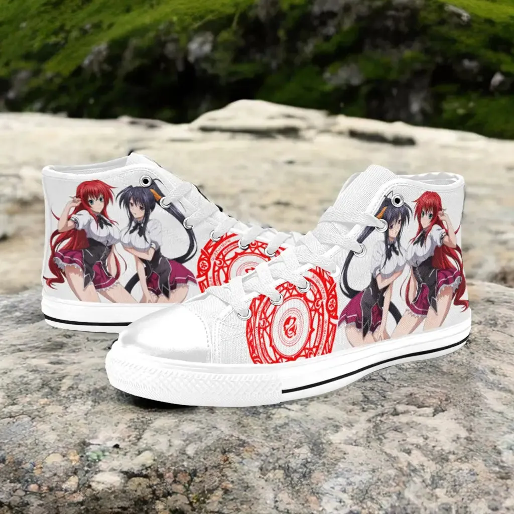 Rias Gremory Akeno Himejima High School DxD Shoes High Top Sneakers for Kids and Adults