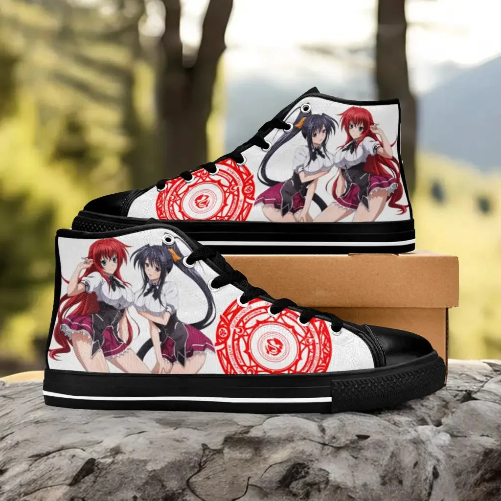 Rias Gremory Akeno Himejima High School DxD Shoes High Top Sneakers for Kids and Adults