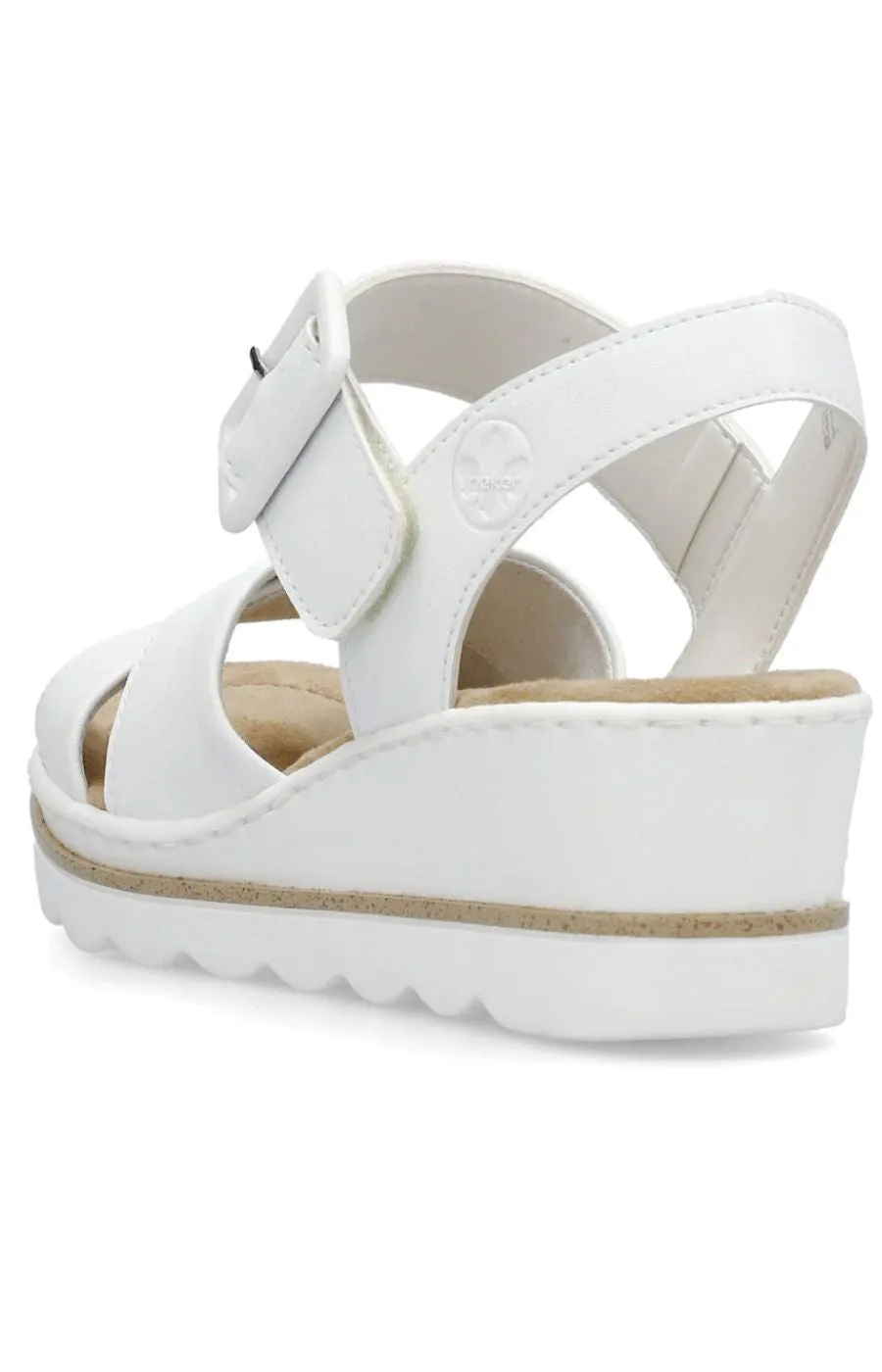 Rieker Platform White Sandal