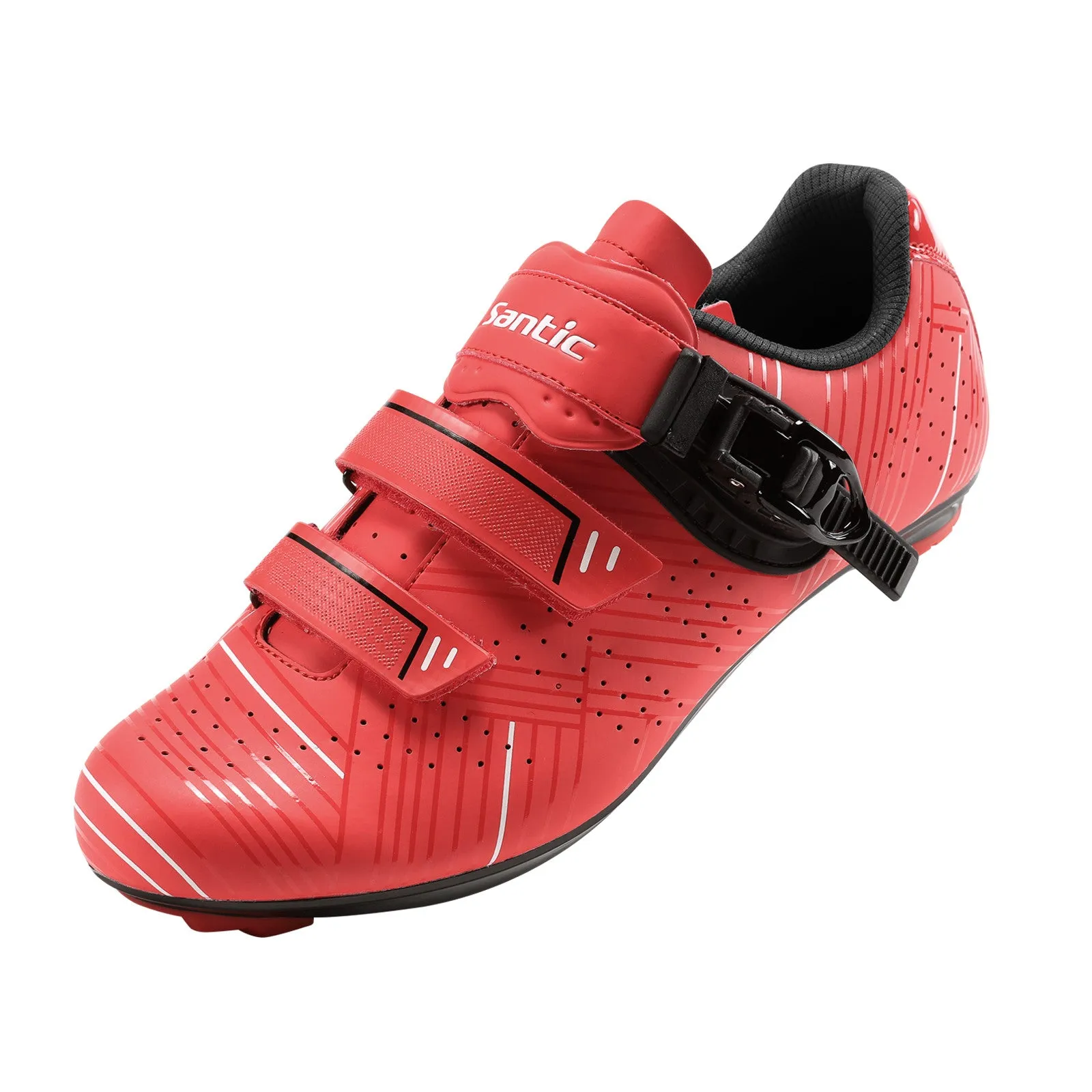 Santic Roadway Red Men & Women Road Cycling Shoes