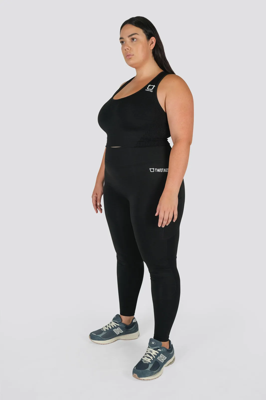 Seamless Power Highwaisted Leggings - Black