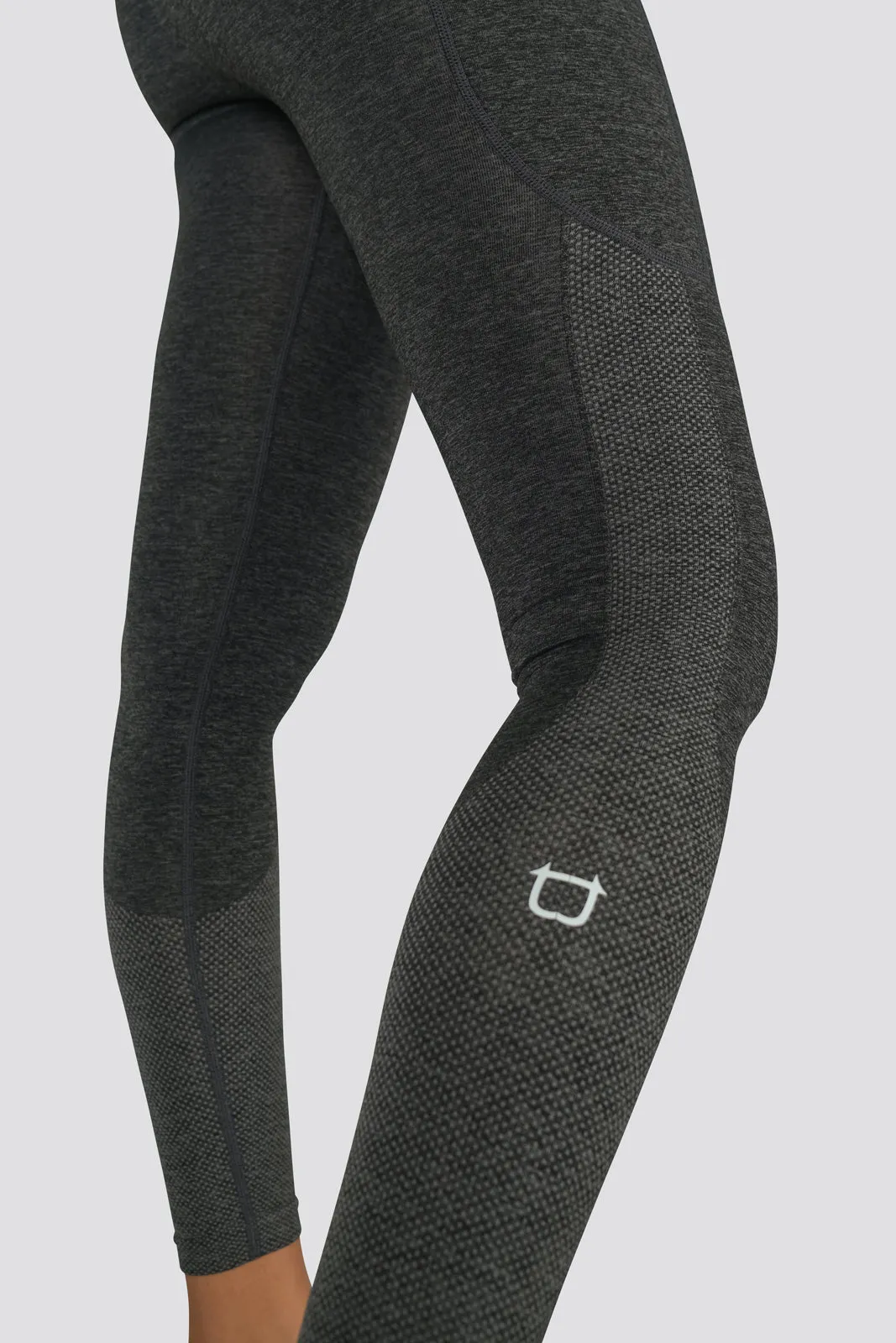 Seamless Power Highwaisted Leggings - Grey Marl