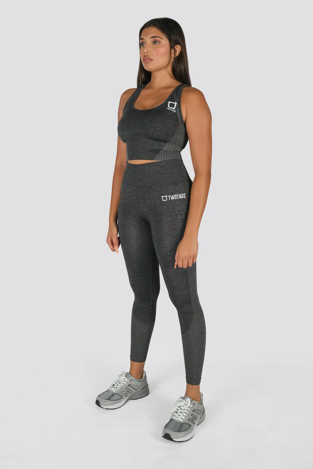 Seamless Power Highwaisted Leggings - Grey Marl