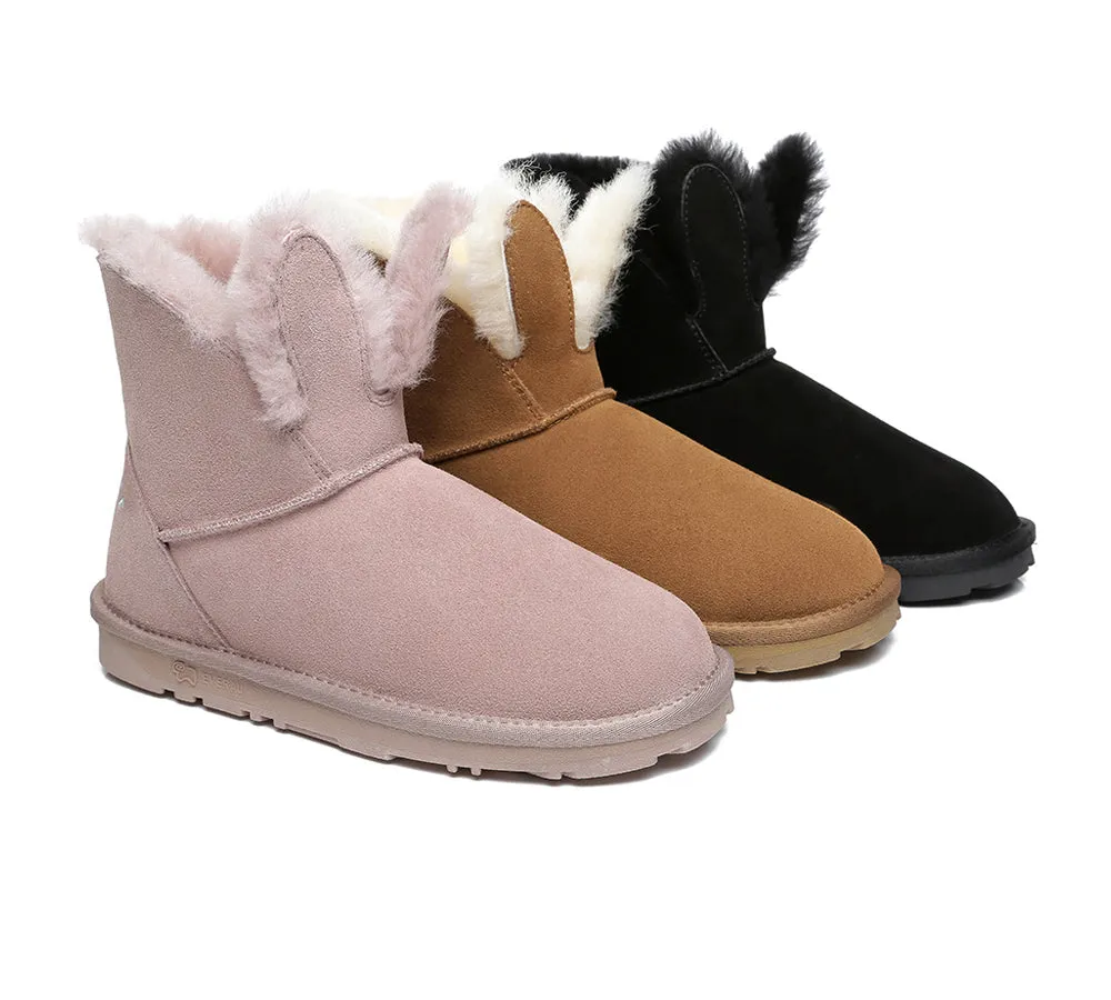 Sheepskin Bunny Boots Women Lopunny