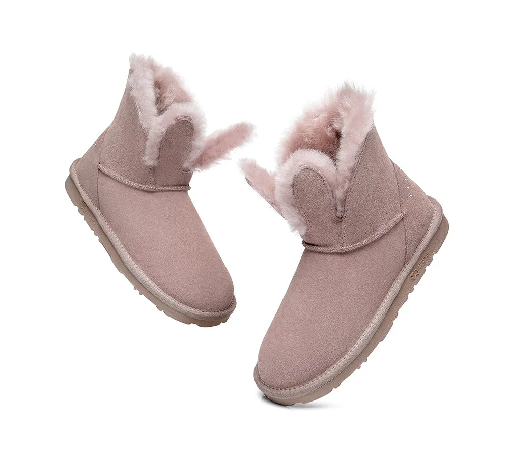 Sheepskin Bunny Boots Women Lopunny