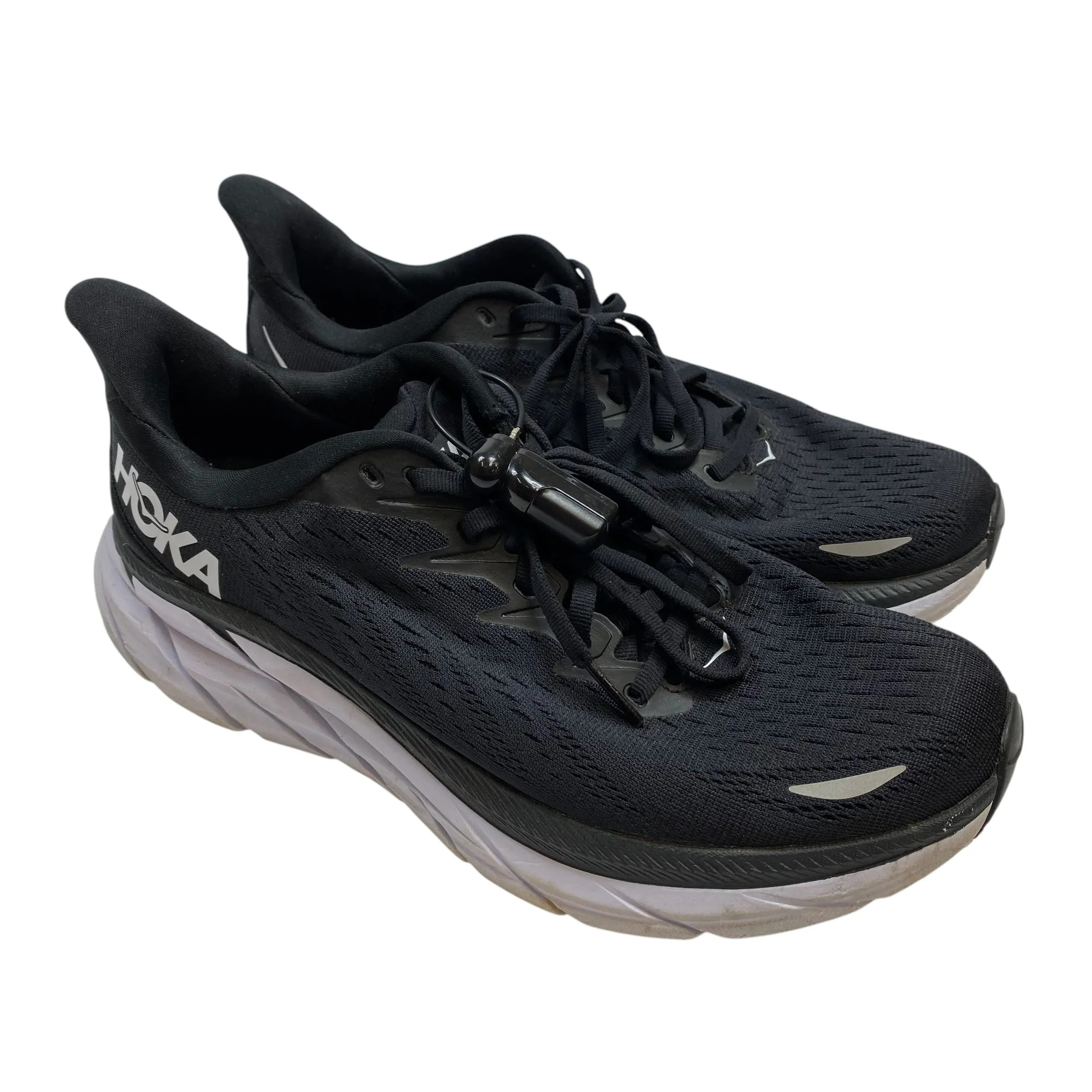 Shoes Athletic By Hoka In Black & White, Size: 9