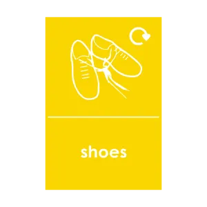 Shoes Waste Recycling Sticker