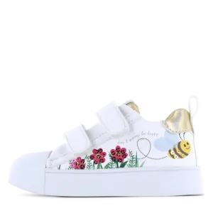 Shoesme: Girls Springtime Velcro Shoes - Bee