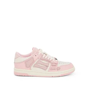 Skeleton Sneaker in Pink/White