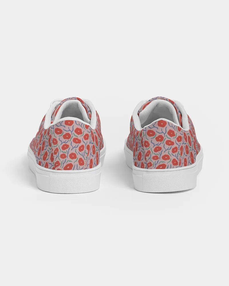 SMF Little Red Feminine Faux-Leather Sneaker