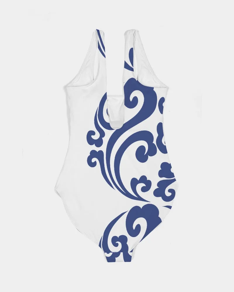 SMF Lucky Clouds Feminine One-Piece Swimsuit