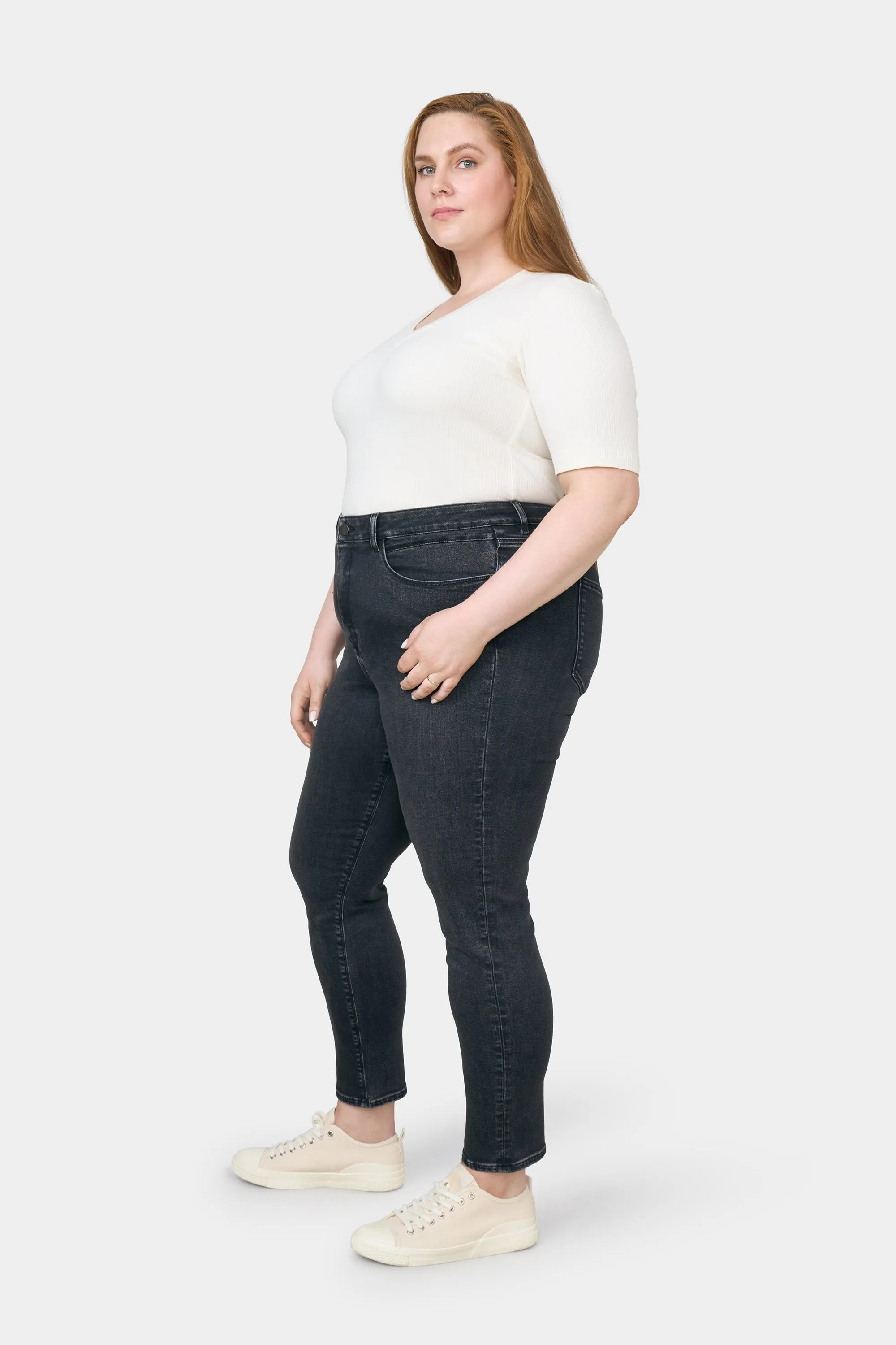 Sun Up Powerstretch Jeans Plus Size Black Denim