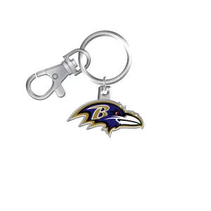 The Sports Vault NFL Baltimore Ravens Logo Keychain