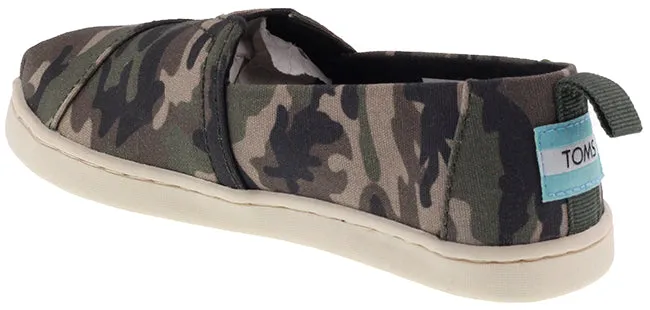 Toms Shoes Kids Canvas Alpargata Camo