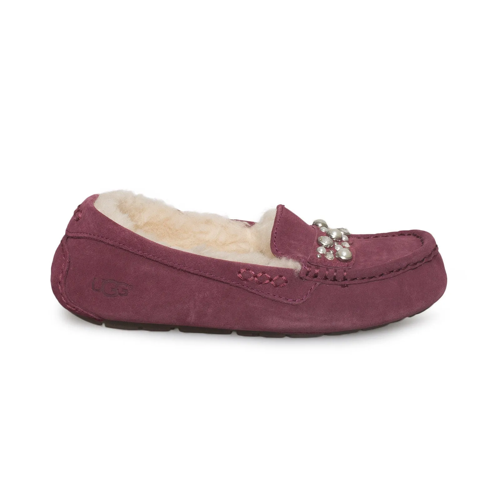 UGG Ansley Bow Brilliant Garnet Slippers