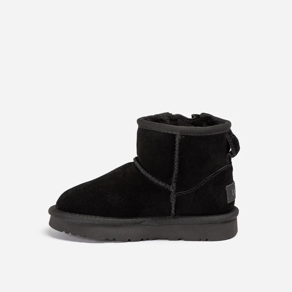 Ugg Kids Mini Zipper Tape Logo Boots