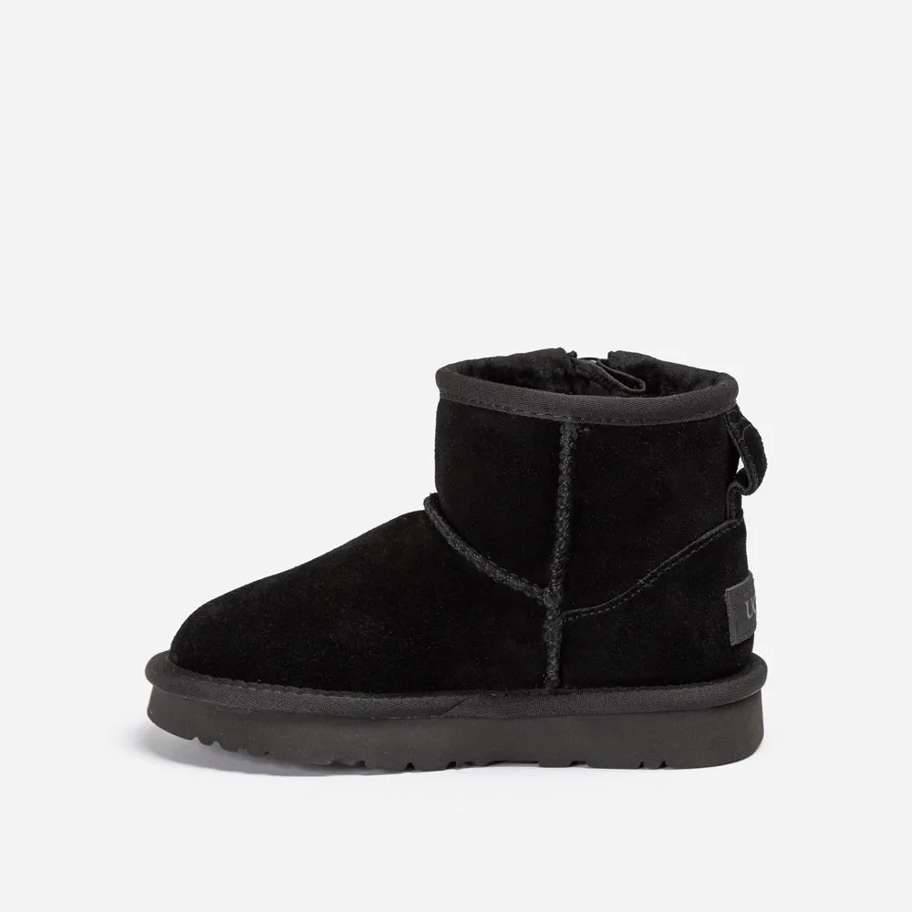 Ugg Kids Mini Zipper Tape Logo Boots