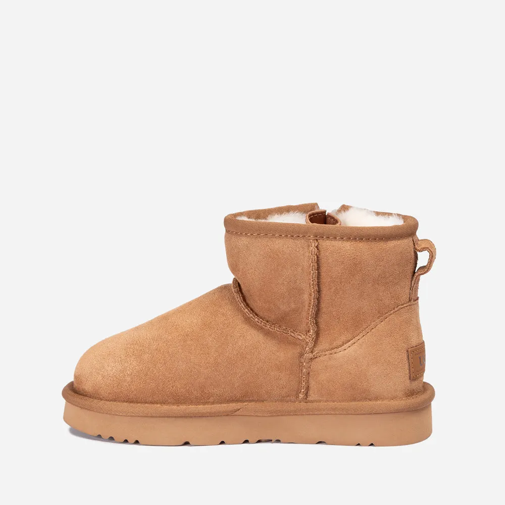 Ugg Kids Mini Zipper Tape Logo Boots