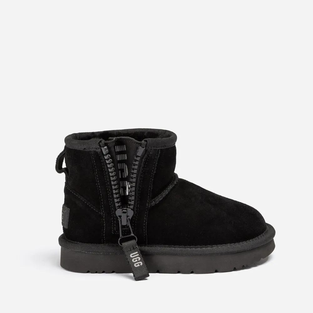 Ugg Kids Mini Zipper Tape Logo Boots