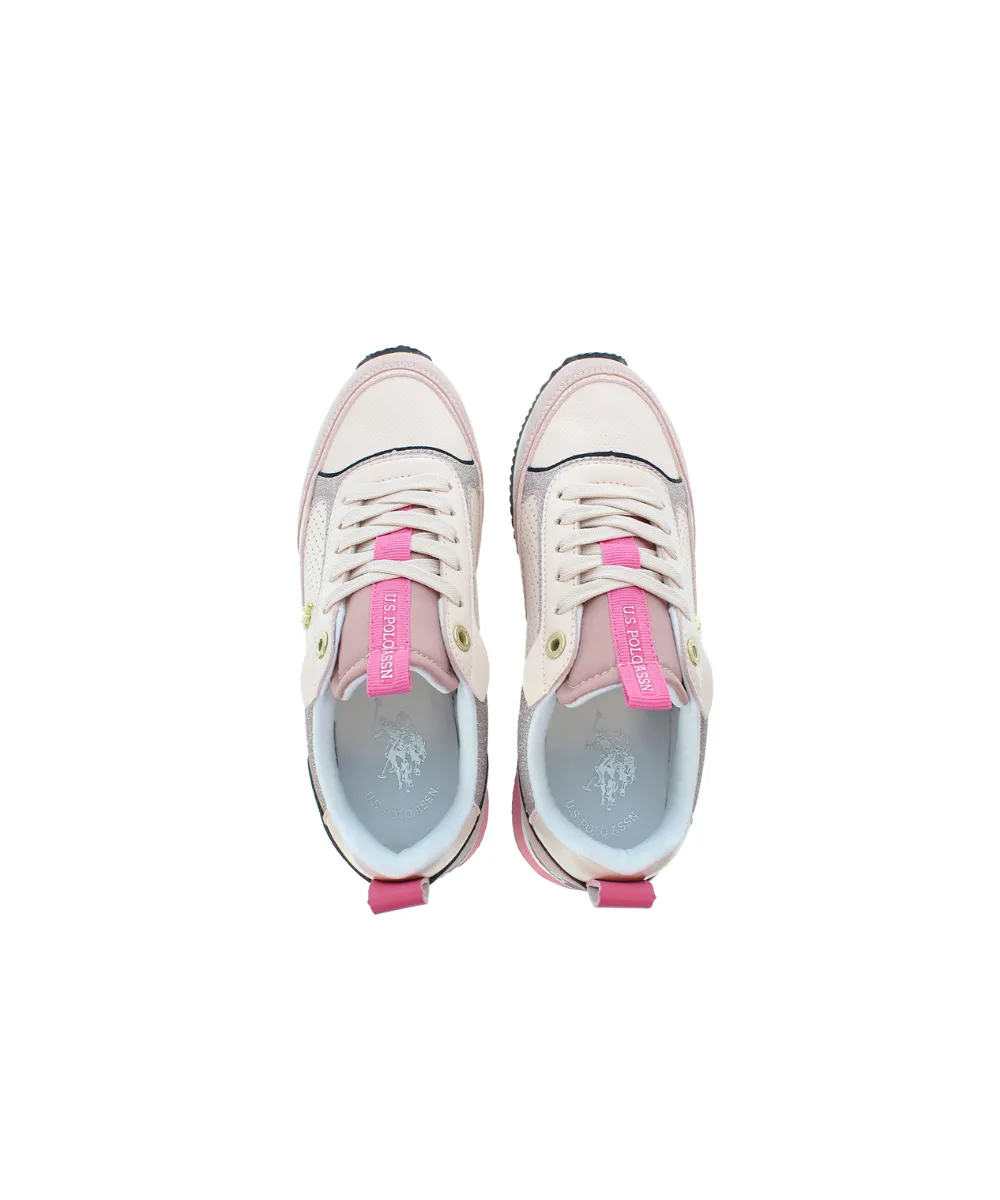 US POLO WOMENS TRAINERS WITH RUNNING OUTSOLE