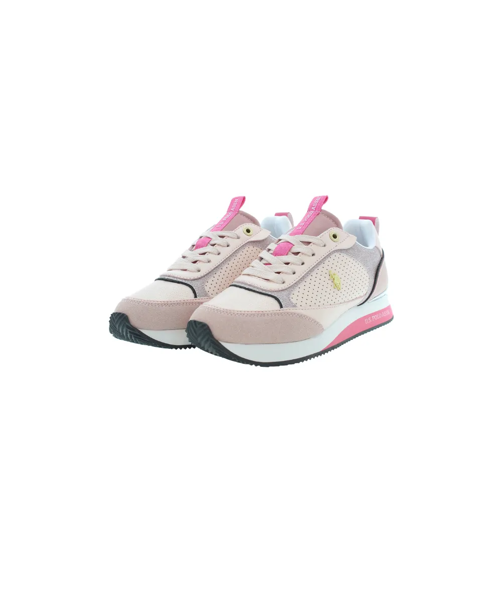 US POLO WOMENS TRAINERS WITH RUNNING OUTSOLE