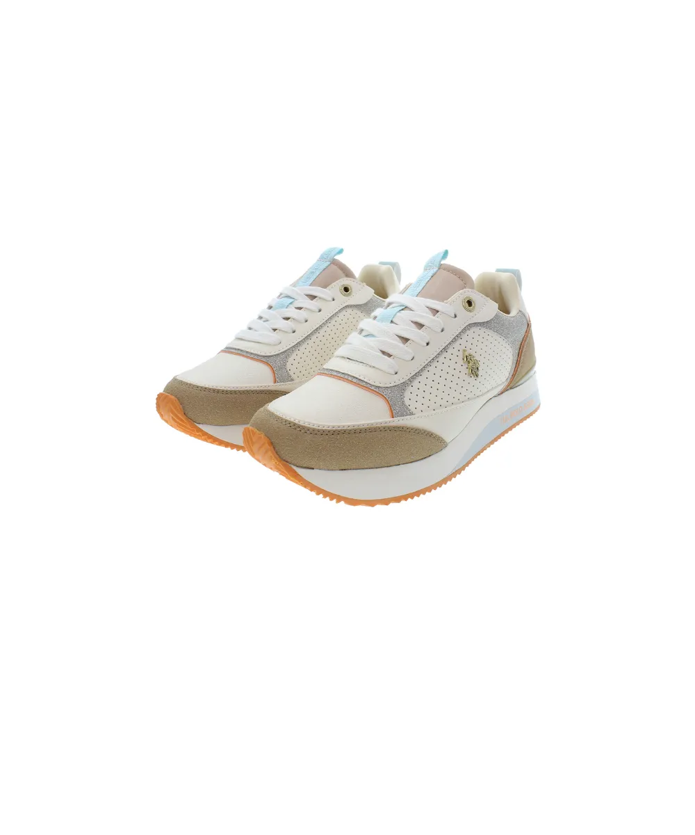 US POLO WOMENS TRAINERS WITH RUNNING OUTSOLE