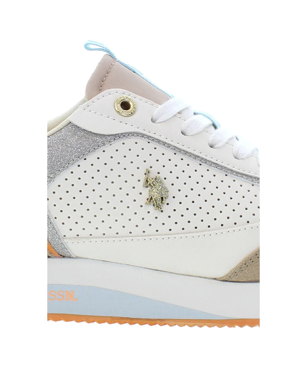 US POLO WOMENS TRAINERS WITH RUNNING OUTSOLE