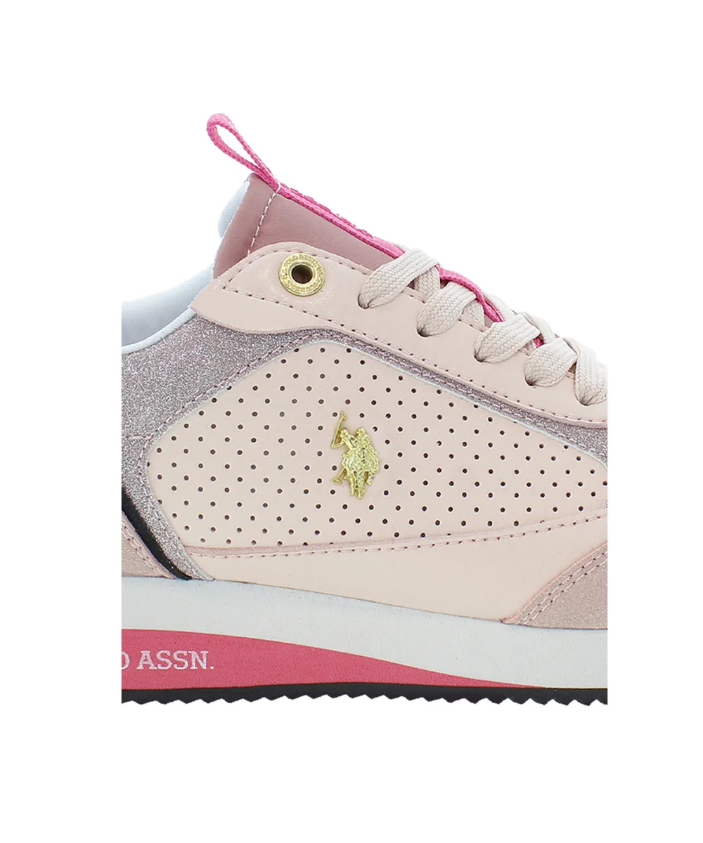 US POLO WOMENS TRAINERS WITH RUNNING OUTSOLE