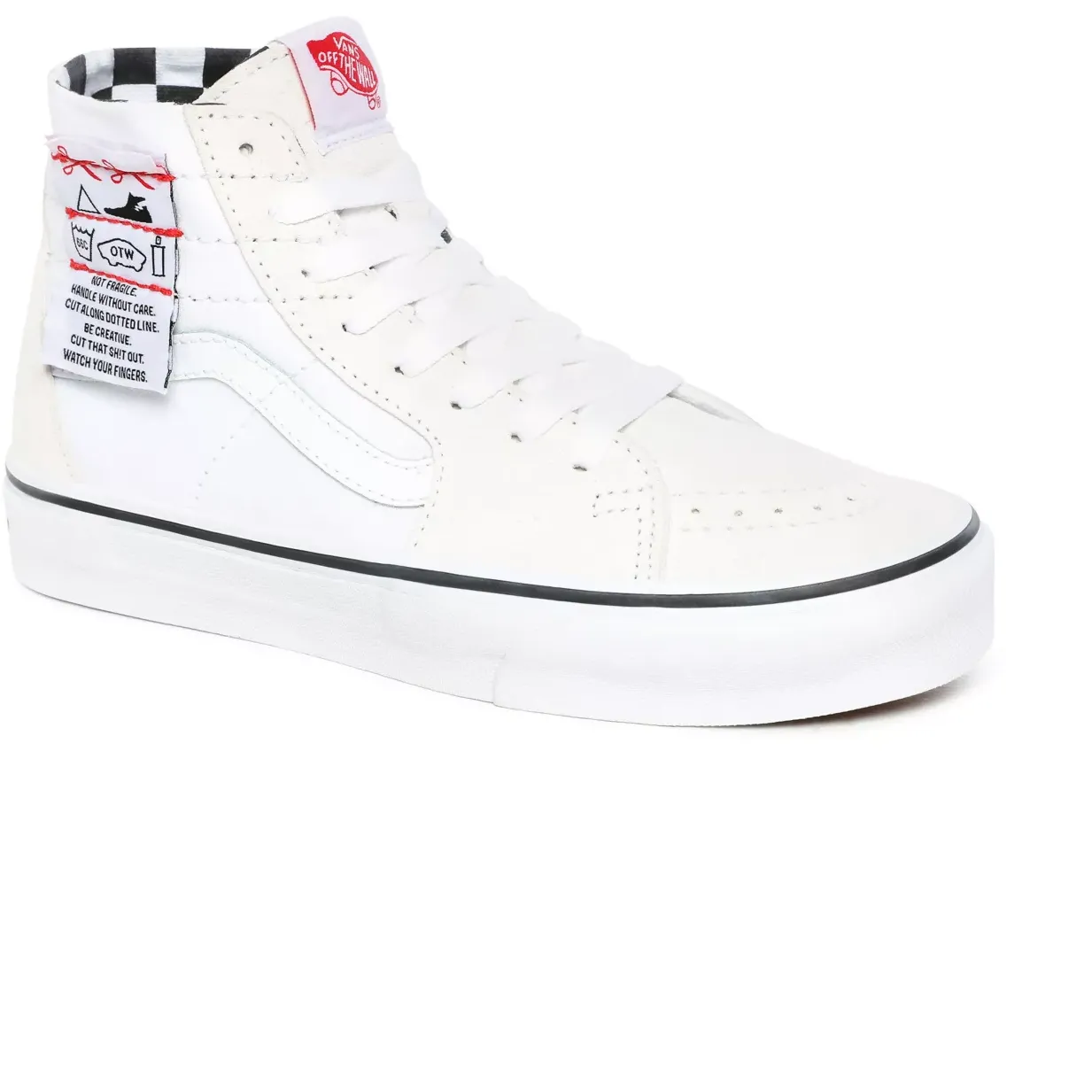 Vans Unisex SK8 HI DIY Tapered Shoes - True White