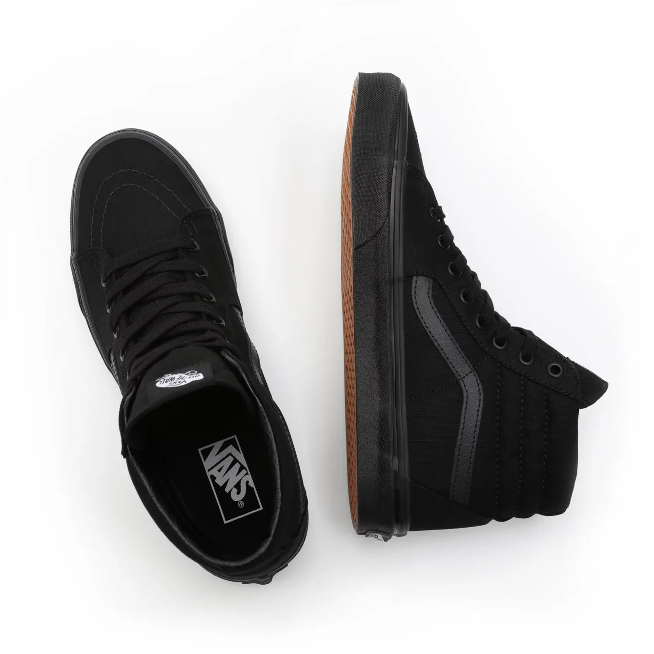 Vans Unisex Sk8 Hi Shoes - All Black